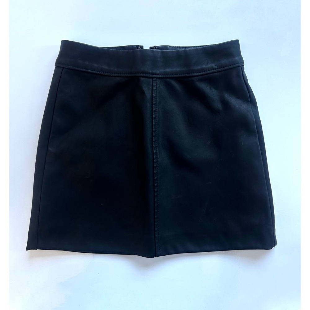 BLANK NYC Vegan Leather Girls Mini Skirt